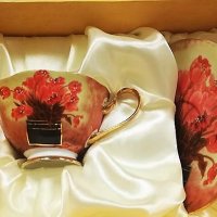 Комплект красиви чаши за чай и кафе, снимка 7 - Подаръци за жени - 27212617