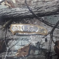 нож Златоуст-LYNX Russian gold plated , снимка 4 - Ножове - 43895962