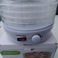 Уред за сушене, изсушаване на плодове и зеленчуци месо и подправки AYCO 250 W 4 рафта от 40 до 70 гр, снимка 5 - Други - 37635924