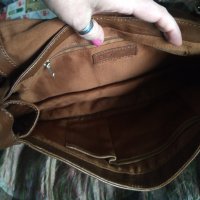 Винтидж чанта от естествена кожа / genuine leather handbag, снимка 8 - Чанти - 43360340