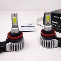 2 бр. LED лампи H8, 2 х 6000 ЛМ, водоустойчиви IP65, снимка 1 - Части - 38754612