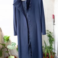 Палто дълго, тъмно синьо, Max Danieli, снимка 2 - Палта, манта - 32734820