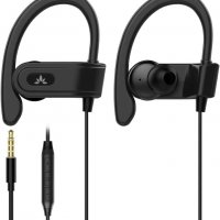 Avantree E171 Кабелни спортни слушалки с микрофон, устойчиви на изпотяване над ухото Слушалки за бяг, снимка 1 - Слушалки, hands-free - 38936788