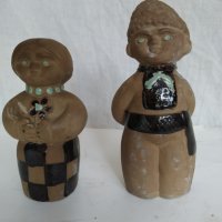 две керамични статуетки-авторски, снимка 1 - Антикварни и старинни предмети - 34974453