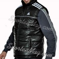 Пролетен Мъжки елек Adidas черен реплика , снимка 2 - Спортни дрехи, екипи - 21130187