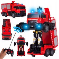 Пожарна с дистанционно управление и вода, снимка 3 - Коли, камиони, мотори, писти - 43030068