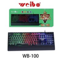 Геймърска клавиатура Weibo WB-100 Dark Hero, Черна, снимка 2 - Клавиатури и мишки - 39599466