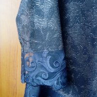 Официална тъмносиня блуза, голям размер, снимка 6 - Блузи с дълъг ръкав и пуловери - 37418811