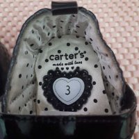 Черни лачени буйки  ,,Carter's" р-р19, снимка 2 - Бебешки обувки - 32317522