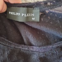 Дантелена маркова блуза Филип Плейн, снимка 4 - Тениски - 32881565