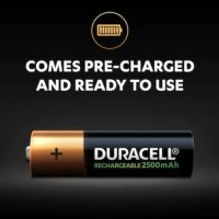 4х AA Duracell акумулаторни презареждащи се батерии 2500mAh, снимка 2 - Друга електроника - 43362127