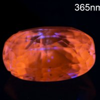 Розов кунцит 1.36ct флуоресцентен овална шлифовка, снимка 2 - Други - 42994866