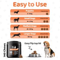 Храносмилателна добавка за кучета, пре и пробиотици, без ГМО, веган - 140 дъвки , снимка 3 - За кучета - 44086644