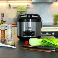 Уред за варене на ориз Russell Hobbs, Черен/Инокс, снимка 8 - Мултикукъри - 38529373