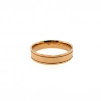 Златен пръстен брачна халка 7,80гр. размер: 74 14кр. проба:585 модел:4520-3, снимка 2 - Пръстени - 37717781