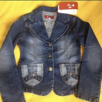 Ново дънково яке сако U Jeans етикет S камъни капси, снимка 1 - Сака - 33095804