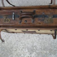 Голям стар куфар с мех-19 век, снимка 3 - Антикварни и старинни предмети - 28549836