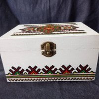 Кутия с народни шевици - ръчна изработка, снимка 3 - Подаръци за жени - 35443668