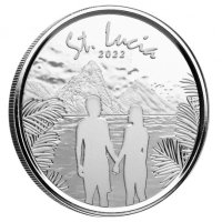 1 oz Сребро Източни Кариби - Св. Лусия 2022, снимка 1 - Нумизматика и бонистика - 40706119