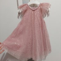 Рокля за момиче на 1 година (80см), снимка 1 - Бебешки рокли - 43791453
