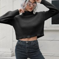 Дамски шикозен къс пуловер, 3цвята - 023, снимка 12 - Блузи с дълъг ръкав и пуловери - 43245814