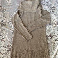Туника, рокля, бежово, Н&М, снимка 1 - Блузи с дълъг ръкав и пуловери - 38763732