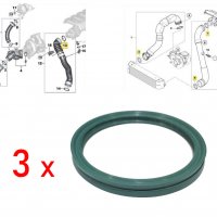 3 броя Уплътнения маркуч турбо за BMW E87 E46 E90-93 E60 M47 M57 11617790547, снимка 3 - Части - 33277413