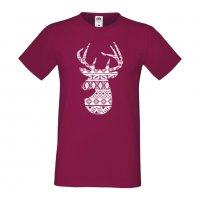 Мъжка тениска Deer 1 Елен Животно,Изненада,Подарък,Празник , снимка 4 - Тениски - 36813687