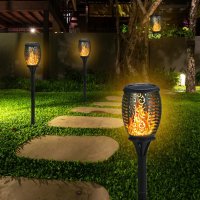 Соларна градинска лампа с пламък, снимка 6 - Други стоки за дома - 40795719