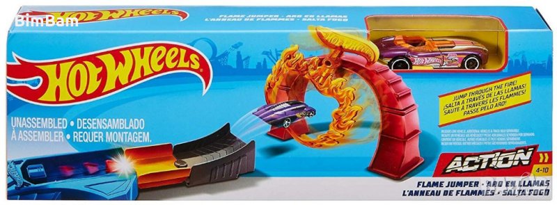 Писта с количка Hot Wheels Action - FLAME JUMPER, снимка 1