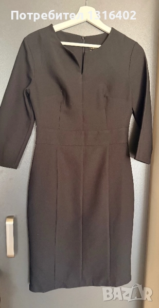 Черна офис рокля размер XS/S, снимка 1