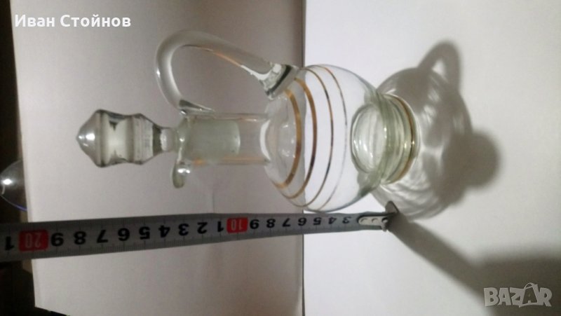 Стъклена кана ретро, снимка 1
