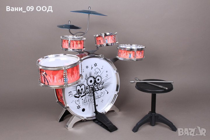 Голям комплект детски барабани, снимка 1