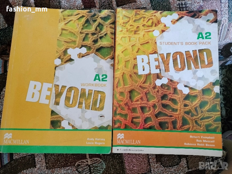учебник по английски език и тетрадка Beyond А2, снимка 1