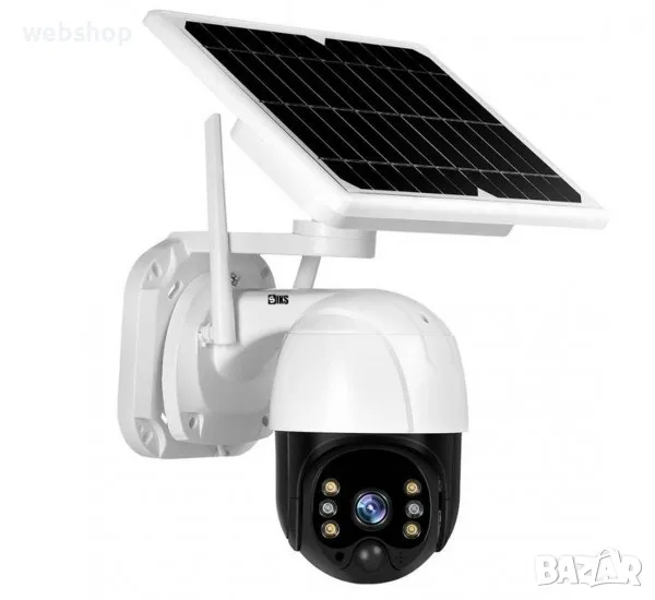 Автономна соларна 5G PTZ камера със сим карта за външно наблюдение през телефон, снимка 1