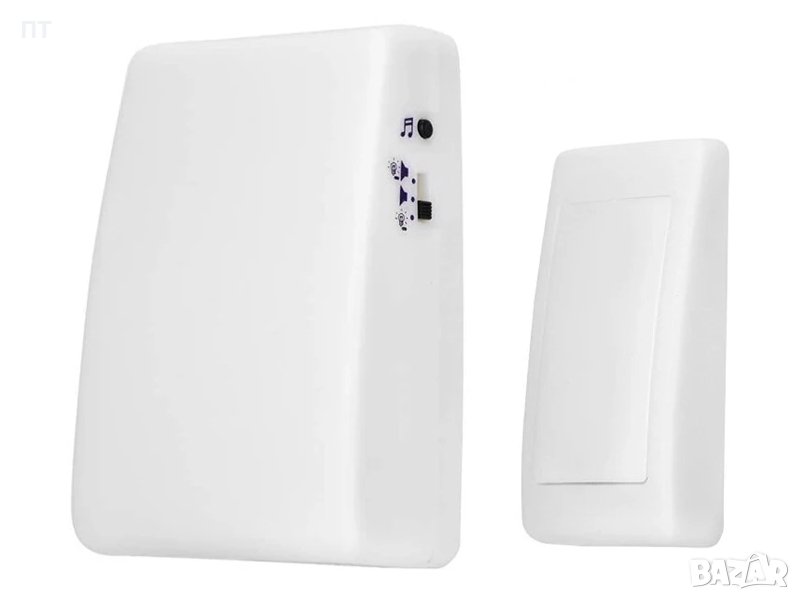 Безжичен звънец със светлинна LED индикация за нечуващи, снимка 1