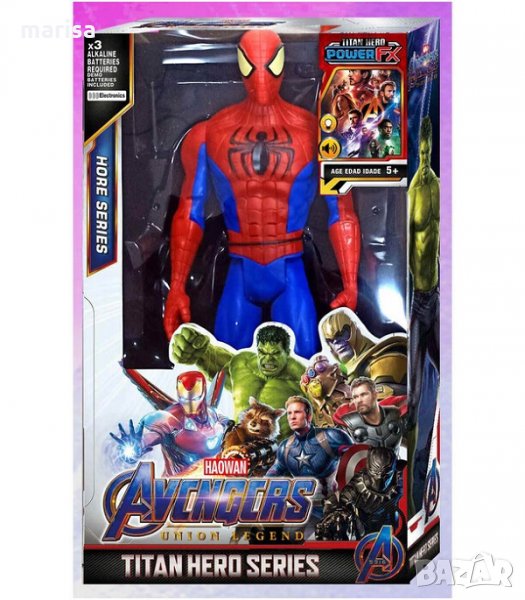 Фигура Avengers Спайдърмен, звук и светлина Код: 12056/817141-2, снимка 1