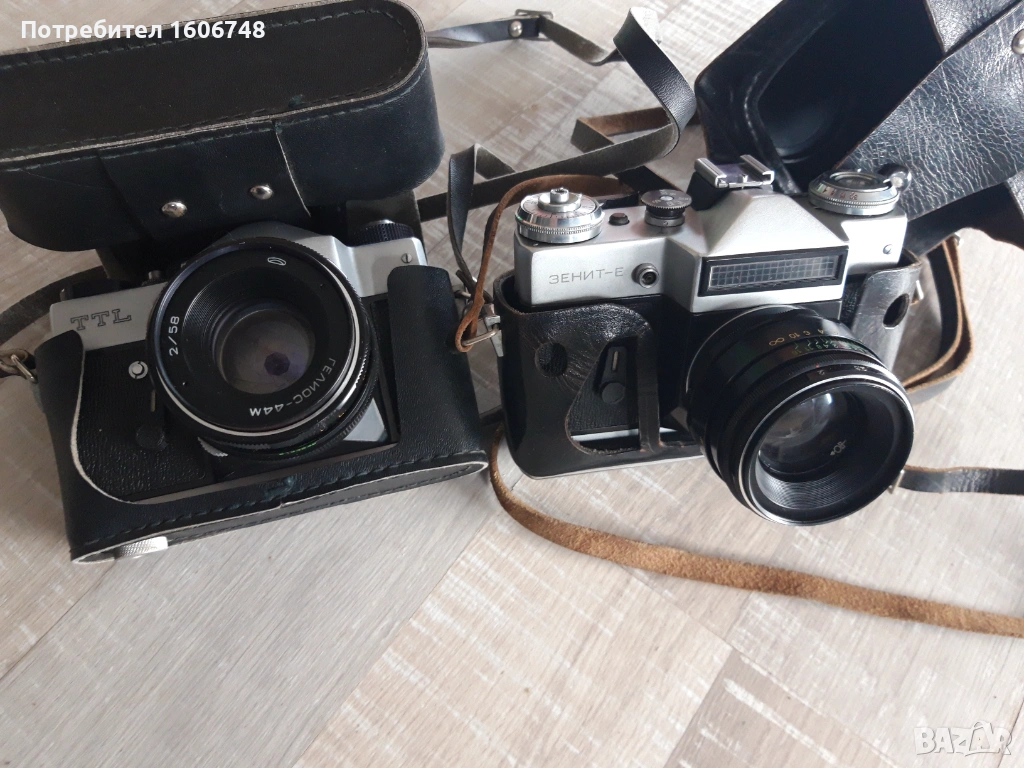 Лот от 2 фотоапарата Зенит и кинокамера, снимка 1