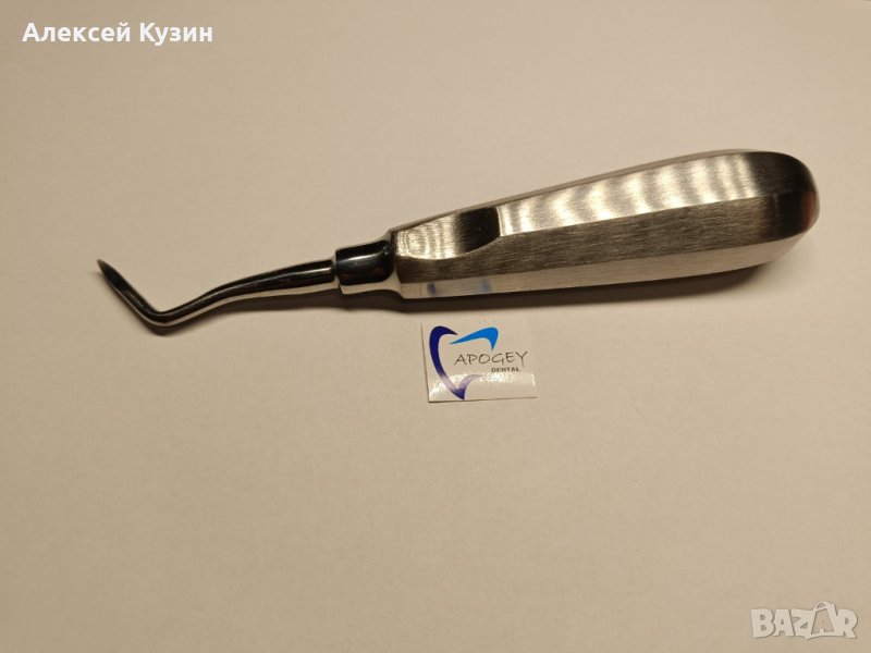 Хирургичен елеватор за екстракция на зъб (ляво извит) 1 бр. ApogeyDental, снимка 1