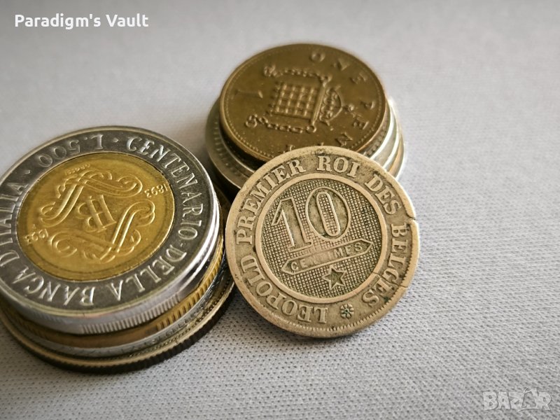 Монета - Белгия - 10 сентима | 1863г., снимка 1