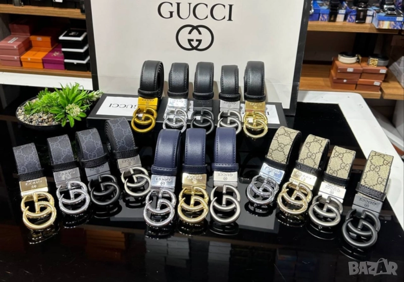 колани от естествена кожа в кутия gucci , снимка 1
