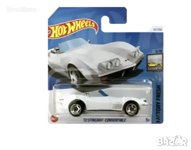 Оригинална колекционерска количка Hot Wheels 1972 Stingray Convertible, снимка 1