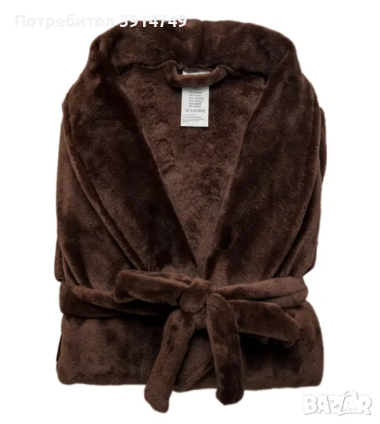 Халат от пухкав, плътен (240 г/кв.м) мек, лек полар, високо качество; мъже/жени, S, M, L, НОВ, снимка 1