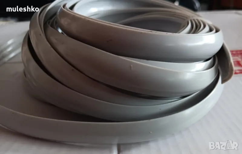 Вложка за лайсна 12 мм светло сива, снимка 1