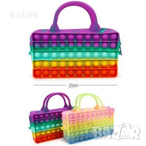 POP IT правоъгълна чанта с дръжка и за през рамо, снимка 1