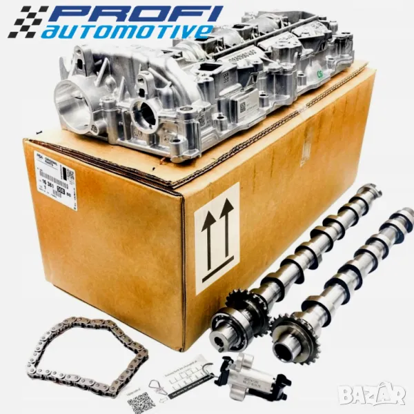 РАЗПРЕДЕЛИТЕЛНИ ВАЛОВЕ К-КТ С ВЕРИГА И КАПАК PEUGEOT/CITROEN/OPEL, снимка 1