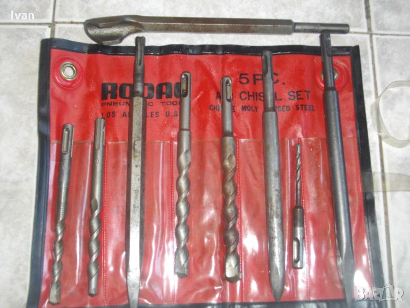 SDS Plus Пробой/Шило -За Къртач/Перфоратор-Комплект 9 броя САЩ-Шила-Пробои-Длета-Професионални, снимка 1