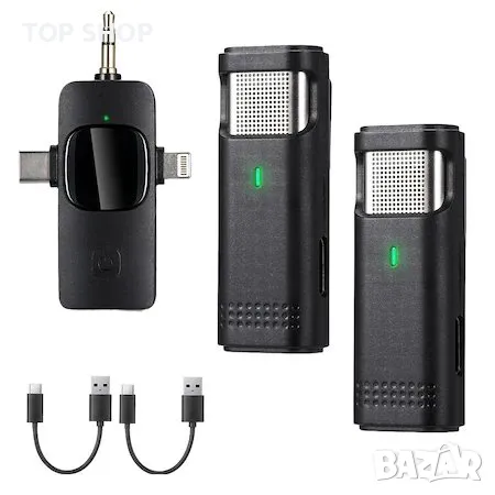 микрофонен комплект  Plug & Play, функция за намаляване на шума, съвместим с Android и IOS, снимка 1