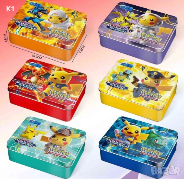 Кутия с 30 пакетчета с карти Покемон Пикачу, Pokemon Pikachu, снимка 1