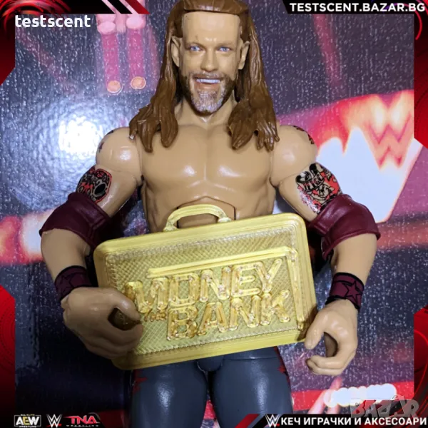 Kуфарче за екшън фигурки / играчки WWE Money In the Bank Briefcase  Договорът в куфарчето, снимка 1